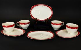 Midwinter Red Domino Hostess Sets x 4.