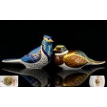 Royal Crown Derby Collectors Guild Exclusive Paperweight ' Woodland Pheasant ' Gold Stopper,