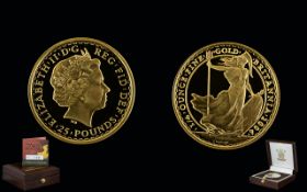 Royal Mint - Issued Numbered Edition Britannia 2004 Gold Proof £25.