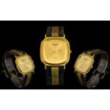 Raymond Weil Wristwatch, Plain Gilt Dial, Quartz Movement, 18ct Gold Plated Case,