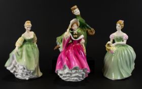 A Collection Of Four Royal Doulton Figures To include HN2184 'Sunday Morning' HN2318 'Grace',