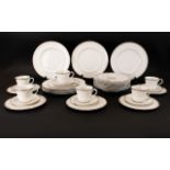 Royal Doulton New Romance Pattern Tableware To include 8 dinner plates, 6 cups and saucers,