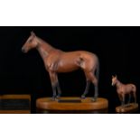 Beswick Connoisseur Horse Figure ' Mill Reef ' Model No 2421. Designer Albert Hallam.