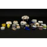 A Collection Of Assorted Trinket Pots And Bottles To Include Royal Bavaria, Del Prado,