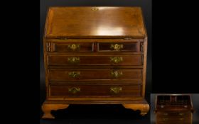 Georgian Style Apprentice Piece, Mahogany Bureau , Fall Front With Fitted Interior,