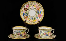 Hammersley Queen Anne Pattern superb quality hand painted Queen Anne pattern with Acid Gold