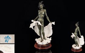 Capodimonte Giuseppe Armani Sculpture/Figure signed and handpainted entitled 'Ebony' depicting a