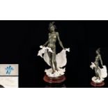 Capodimonte Giuseppe Armani Sculpture/Figure signed and handpainted entitled 'Ebony' depicting a