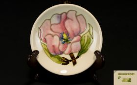 Moorcroft Magnolia Pin Dish Small circular dish, marked to base,