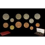 Queen Elizabeth II Coin Set 1971 Great Britain's last issue using the LSD issue together with the
