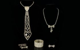 A Collection Of 1960's/70's Paste Set Playboy Jewellery Items Five items in total to include large