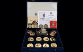 Westminster Mint The Diamond Wedding Photographic Portrait Collection A collection of 14 coins,