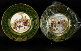 Caverswall Christmas Plates two plates dated 1979 and 1981 boxed with certificates and plaques.