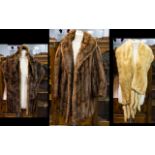 Blonde Vintage Mink Stole, fully lined. Complete with pelts.