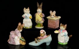 Beswick Beatrix Potter Collection of Figures ( 6 ) Figures In Total.