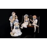 Nadal - Lladro Style Ltd and Numbered Edition Hand Painted Figures (3) in total.