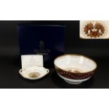Spode Millennium Celebration Crimson Cutty Sark Bowl Boxed and certificated,