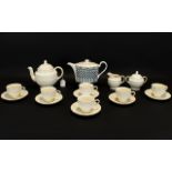 Wedgwood Samurai Teapot as new condition together with A Wedgwood of Etruria Jubilee Teaset