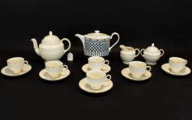 Wedgwood Samurai Teapot as new condition together with A Wedgwood of Etruria Jubilee Teaset