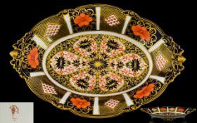 Royal Crown Derby Early Period Old Imari Pattern - Wonderful Shaped Footed Dish, Old Imari Pattern.