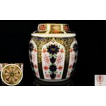 Royal Crown Derby Imari Pattern Large Lidded Ginger Jar, Pattern No 1128 & Date 1988.