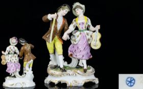 Hochst Hand Painted Porcelain Figure Gro