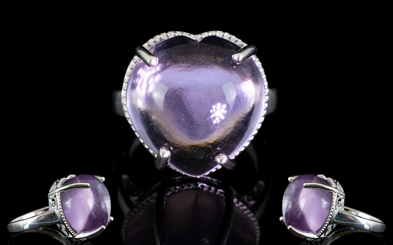 Rose de France Amethyst Large Solitaire