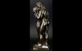 A Contemporary Heredities Bronzed Figure