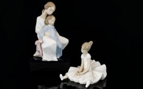 Nao by Lladro Hand Painted Porcelain Fig