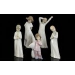 A Collection of Vintage Nao by Lladro Po