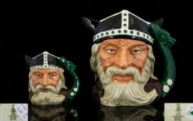 Royal Doulton Character Jugs ( 2 ) In Total. ' Viking ' Large D6496. Issued 1959 - 1975. Height 7.25