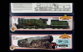 Bachmann Branch line Cresley - Scale Model 0-0 Gauge V2 Class 2-6-2 Locomotives ( 2 ) with Fly