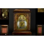 Winterhalder and Hofmeier Black Forest Large and Impressive Walnut Cased Mantel Clock,