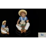 Nadal Lladro Style Large and Impressive Hand Painted Porcelain Figure. Model No 4422.