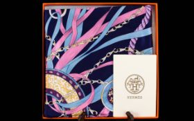 Hermes of Paris Scarf, Boxed.