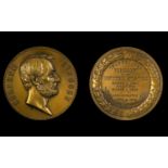 Abraham Lincoln Interest 1865 Proof like, chocolate brown Lincoln Presidential medal, 3 inch PR12 US