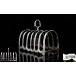 Elizabeth ll Period 6 Tier Silver Toast Rack Of Good Proportions / Shape In Pristine Condition.