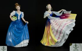 Royal Doulton - Hand Painted Figures ( 2 ) In Total. Comprises 1/ ' Lauren ' HN3290, Designer D.V.