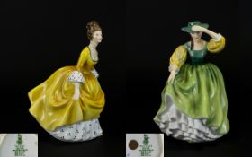 Royal Doulton Hand Painted Figures ( 2 ) In Total. Comprises 1/ ' Buttercup ' HN2309. Designer M.