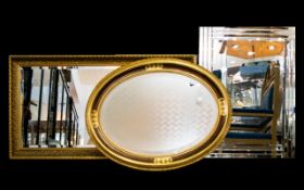 Three Bevelled Glass Mirrors Each in very good condition,