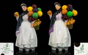 Royal Doulton Handpainted Porcelain Figures Buddy and Pennyfarthing HN1843 Designer L Harradine ,