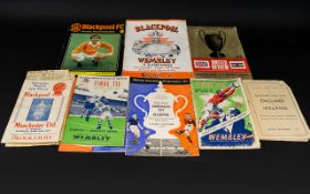 Football Interest A Collection Of Vintage Blackpool,