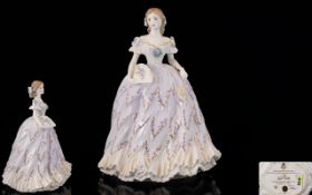 Royal Worcester - Ltd and Numbered Edition Hand Painted Porcelain Figurine ' The Last Waltz '