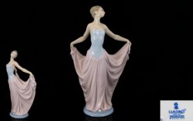 Lladro Porcelain Figurine ' Dancer ' Model No 5050. Issued 1979 - Retired. Height 12 Inches.