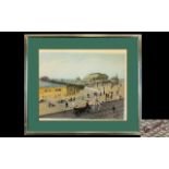 Tom Dodson Signed Print 'Victoria Pier' Framed and mounted under glass,