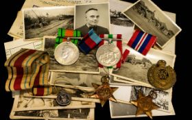 WWII Interest A Set Of Four Military Medals To include the war medal, Italy star,