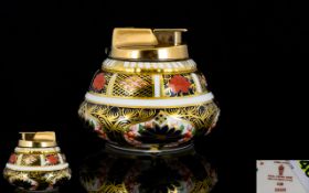 Royal Crown Derby Old Imari Pattern Table Cigarette Lighter, pattern no.