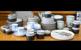 Collection of Mixed Ceramics to include Denby Rondo coffee pot, tea pot, sugar bowl, milk jug, 8