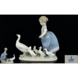 Lladro Handpainted Porcelain Figure 'Hurry Now'. Issued 1988-2004. Model No. 5503.
