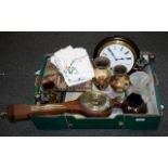 A Collection of Assorted Items to include barometer, wall clock,